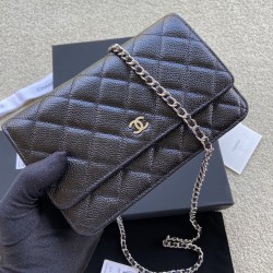 샤넬 Chanel AP0250 클래식 체인 지갑 그레인드 카프스킨 20CM