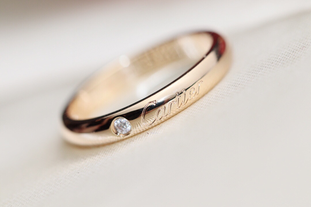 까르띠에 Cartier C DE CARTIER C 드 까르띠에 웨딩 밴드 핑크 골드 3mm B4232300