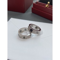 까르띠에 Cartier LOVE 러브 반지 화이트 골드  6.5mm  B4207600