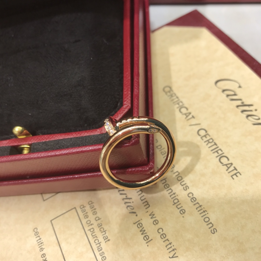 까르띠에 Cartier JUSTE UN CLOU 저스트 앵 끌루 반지 핑크 골드 2.65mm  B4094800