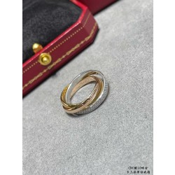 까르띠에 Cartier TRINITY 트리니티  반지 핑크 골드 화이트 골드 옐로우 골드 2.5mm B4235900