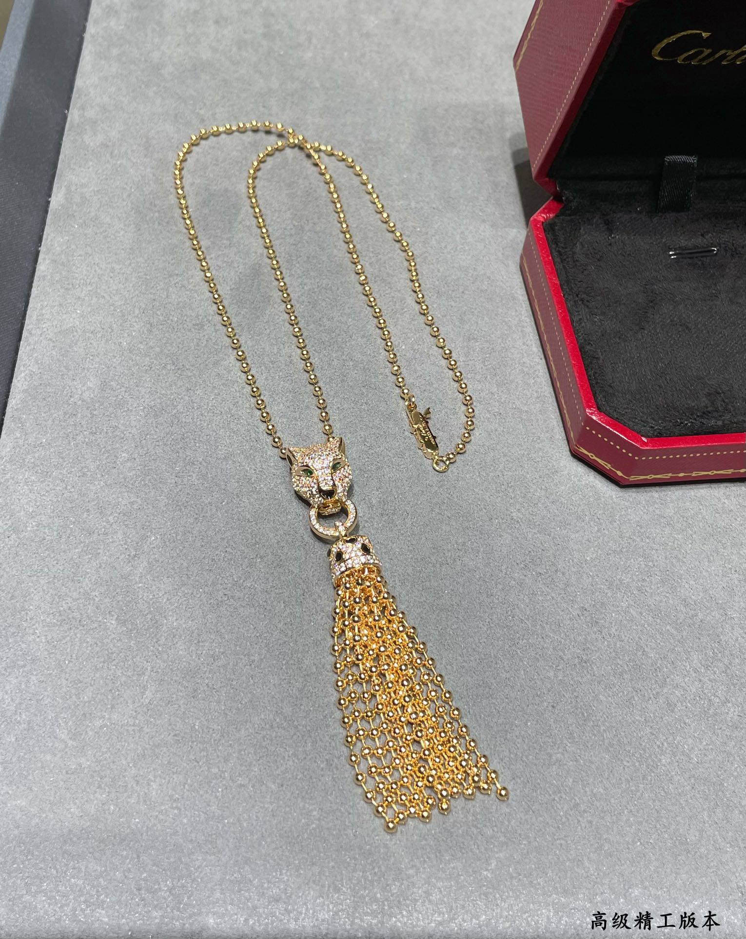 까르띠에 Cartier PANTHÈRE DE CARTIER 팬더 드 까 목걸이 옐로우 골드