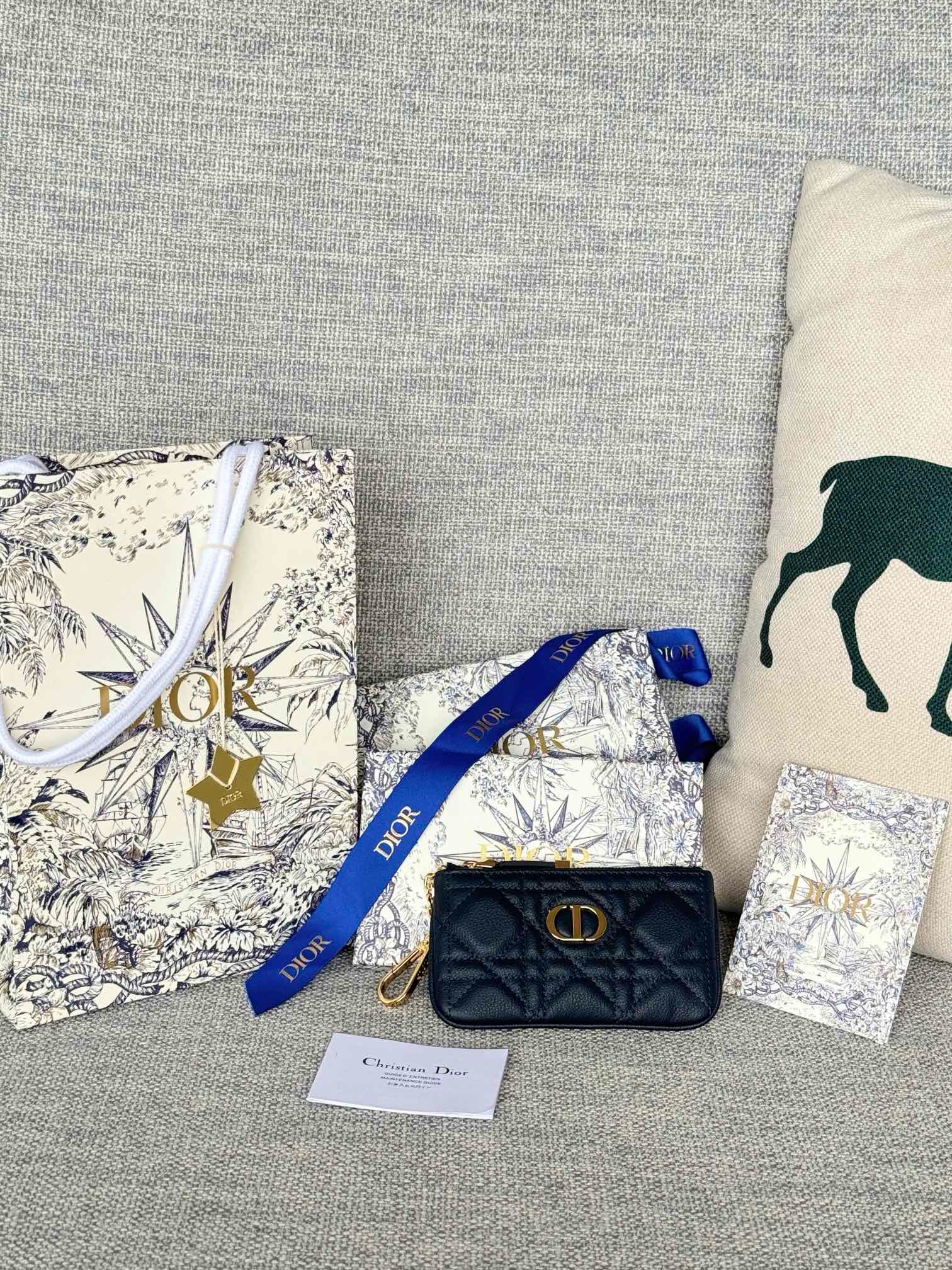 디올 Dior 30 Montaigne Glycine S5158UWHC-M30G 카드 케이스 14.5CM