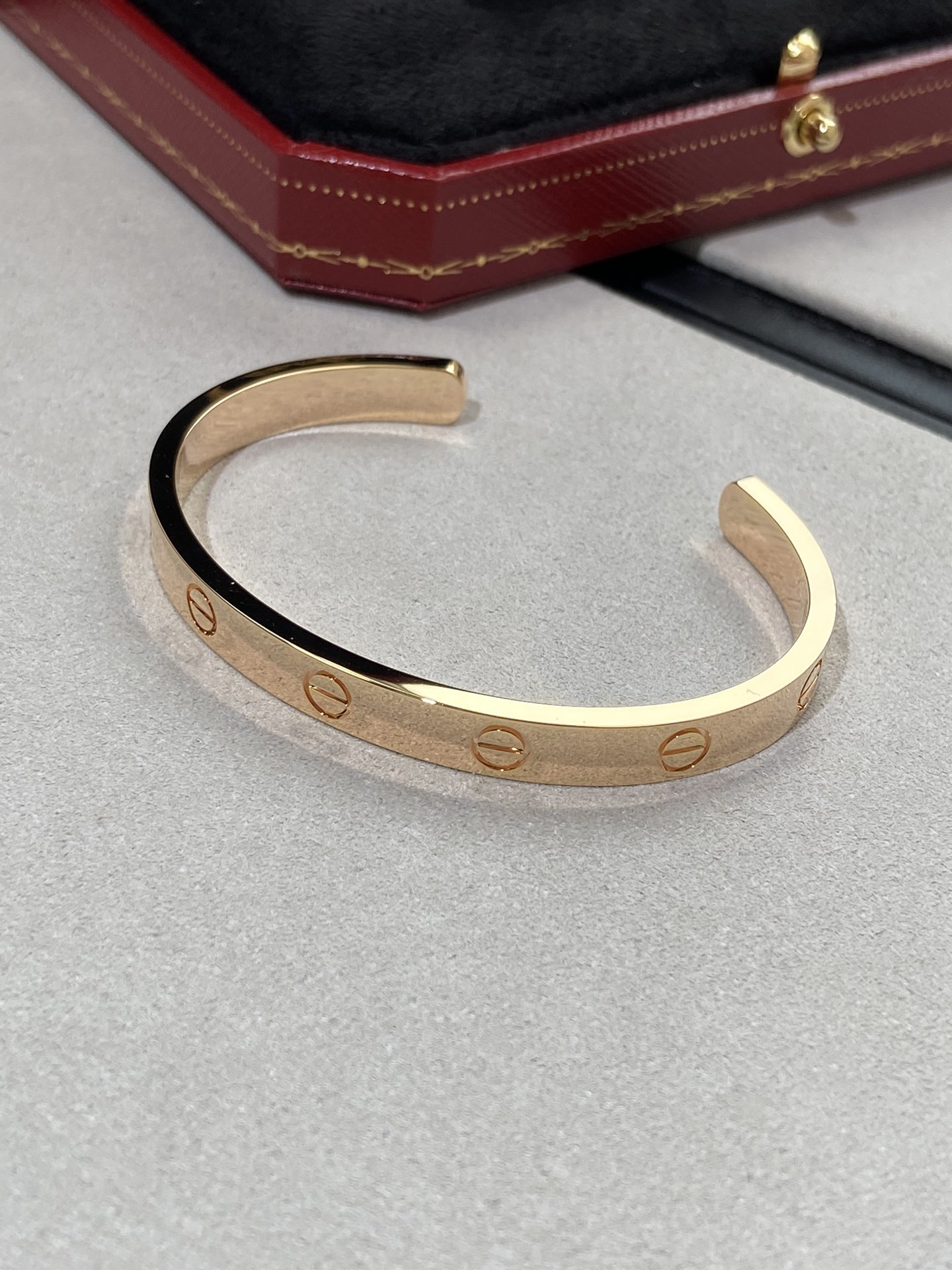 까르띠에 Cartier LOVE 러브 팔찌 핑크 골드  6.2mm B6032617