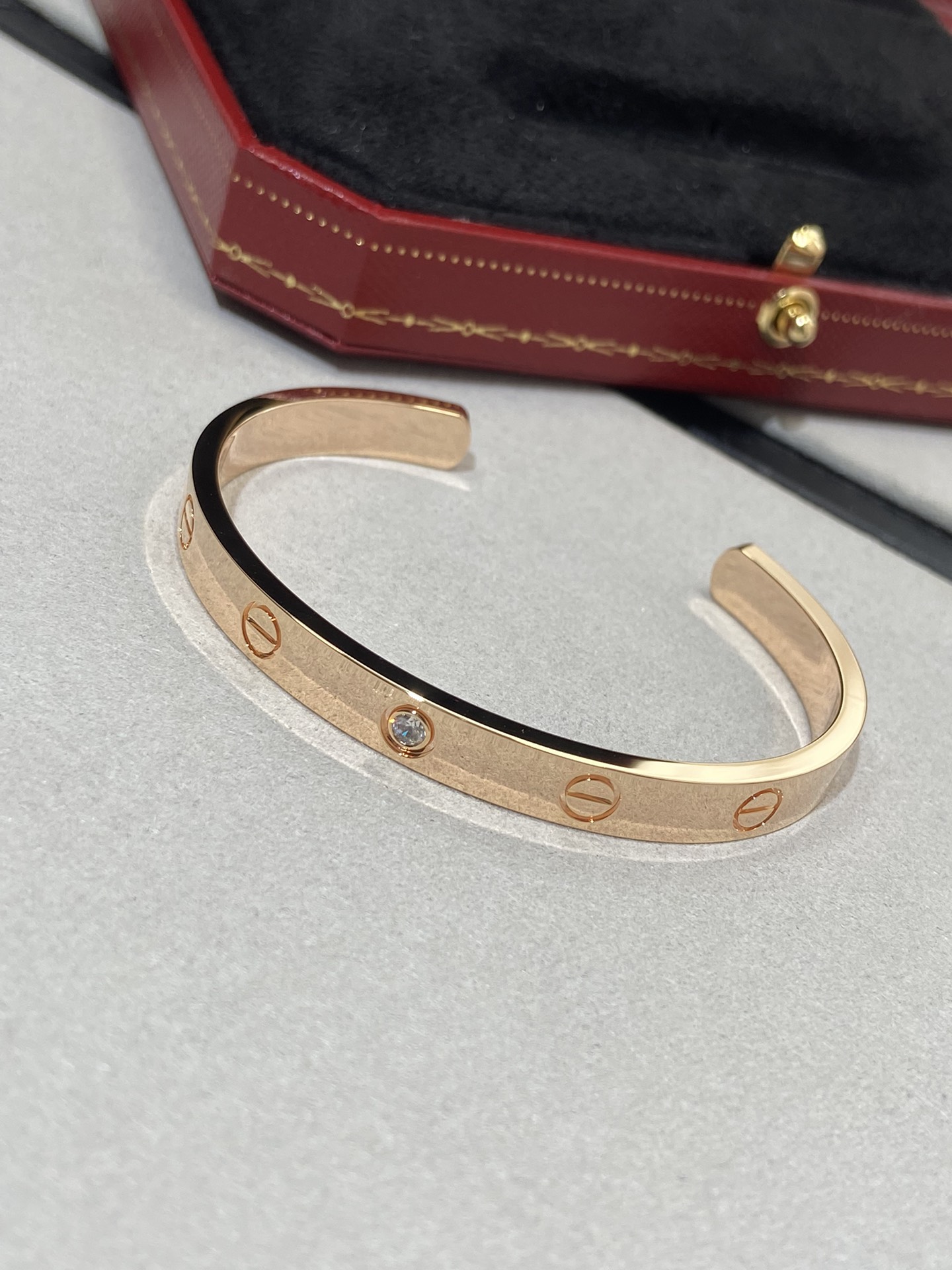 까르띠에 Cartier LOVE 러브 팔찌 핑크 골드