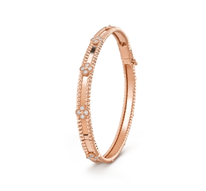 반클리프 Van Cleef & Arpels 뻬를리 스위트 클로버 브레이슬릿 Perlée sweet clovers 팔찌 핑크 골드 VCARP6X200