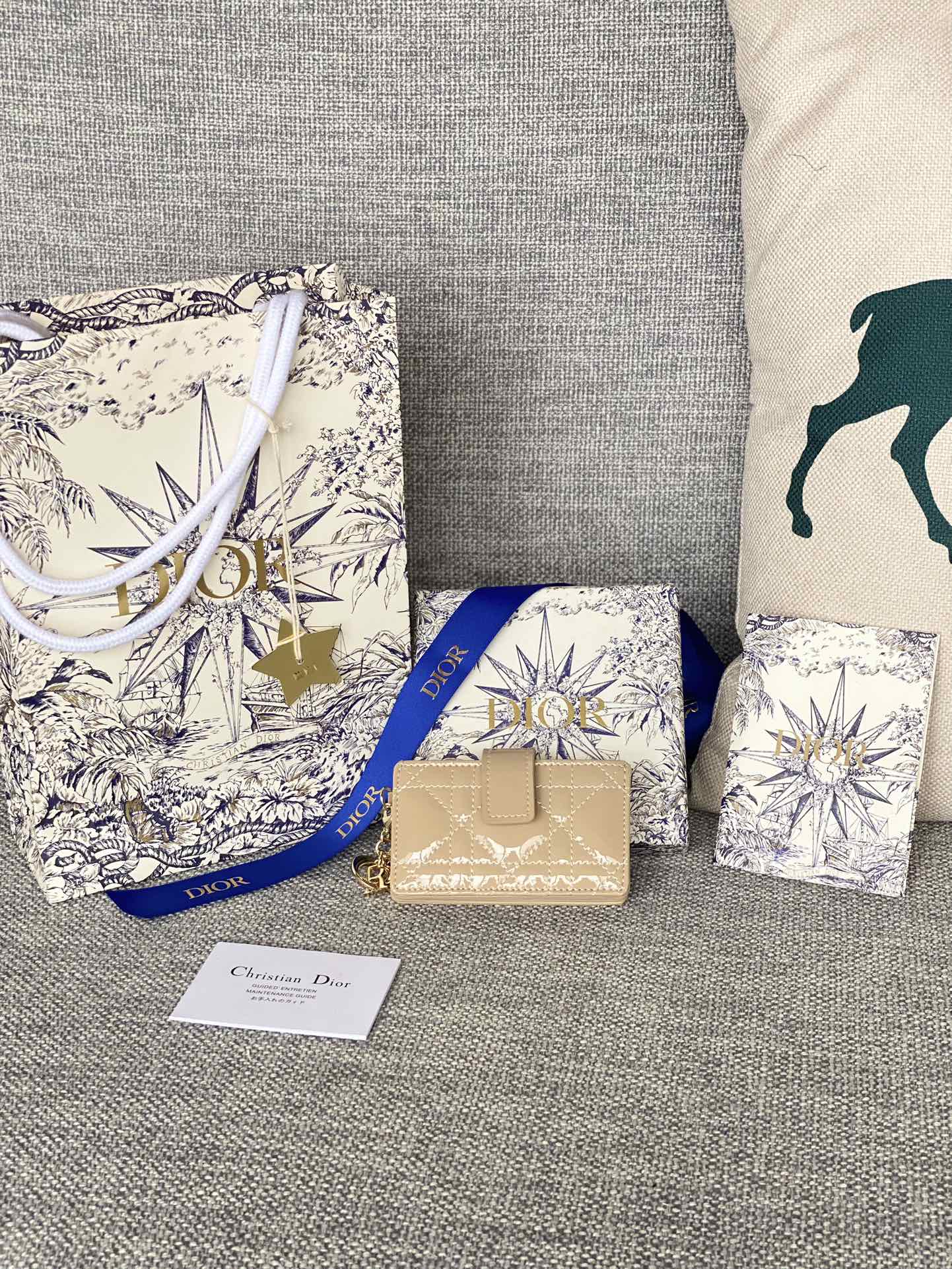 디올 Dior S00740NMJ-M990-TU 카드 케이스 10.4CM
