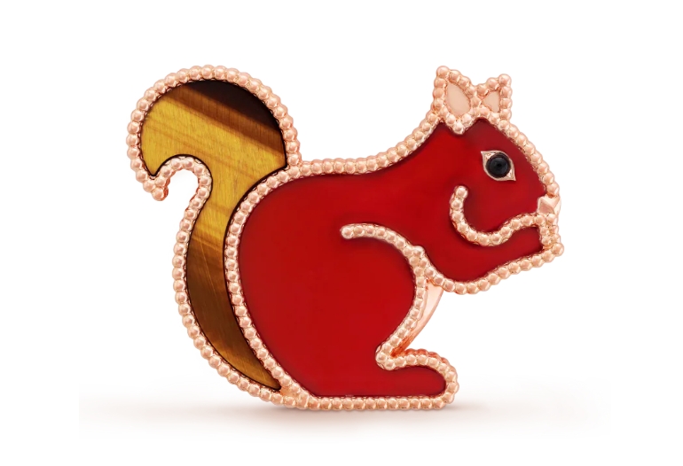 반클리프 Van Cleef & Arpels 럭키 애니멀즈 에퀴레유 Lucky Animals Squirrel 브로치 VCARP2AT00