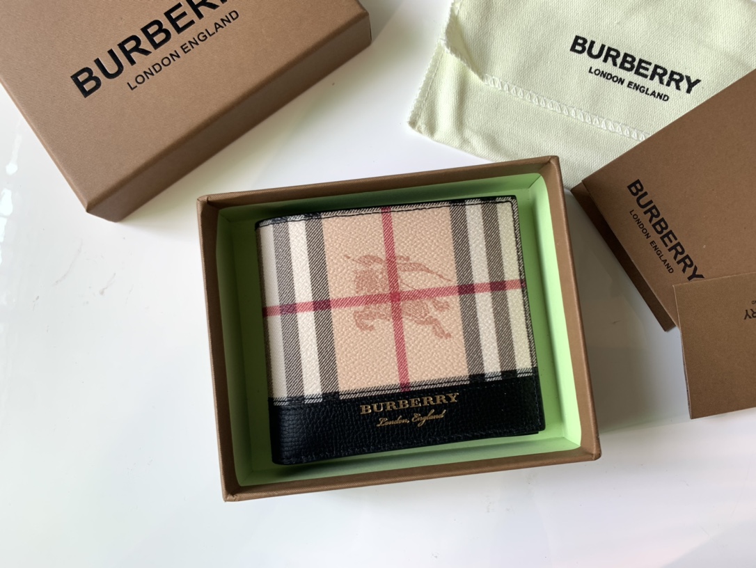 버버리 Burberry Haymarket 40652321 지갑 11CM