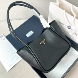 프라다 Prada 1BG539 Summer Soft Grainhobo 탑 핸들백 25CM