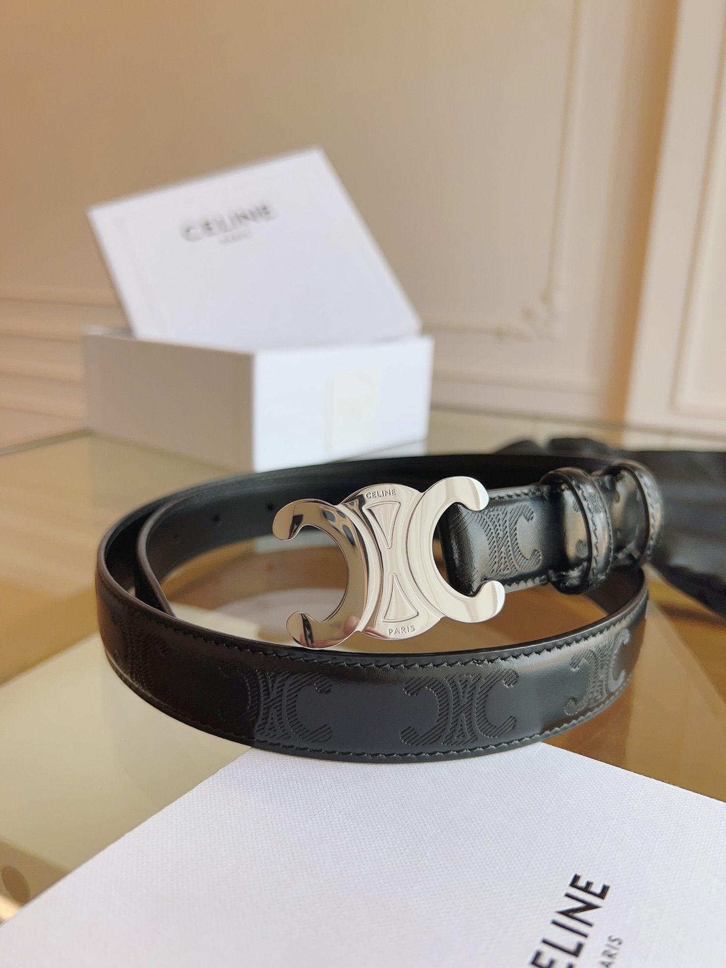 셀린느 Celine 웨스턴 벨트 빈티지 Western Belt in Vintage 25mm