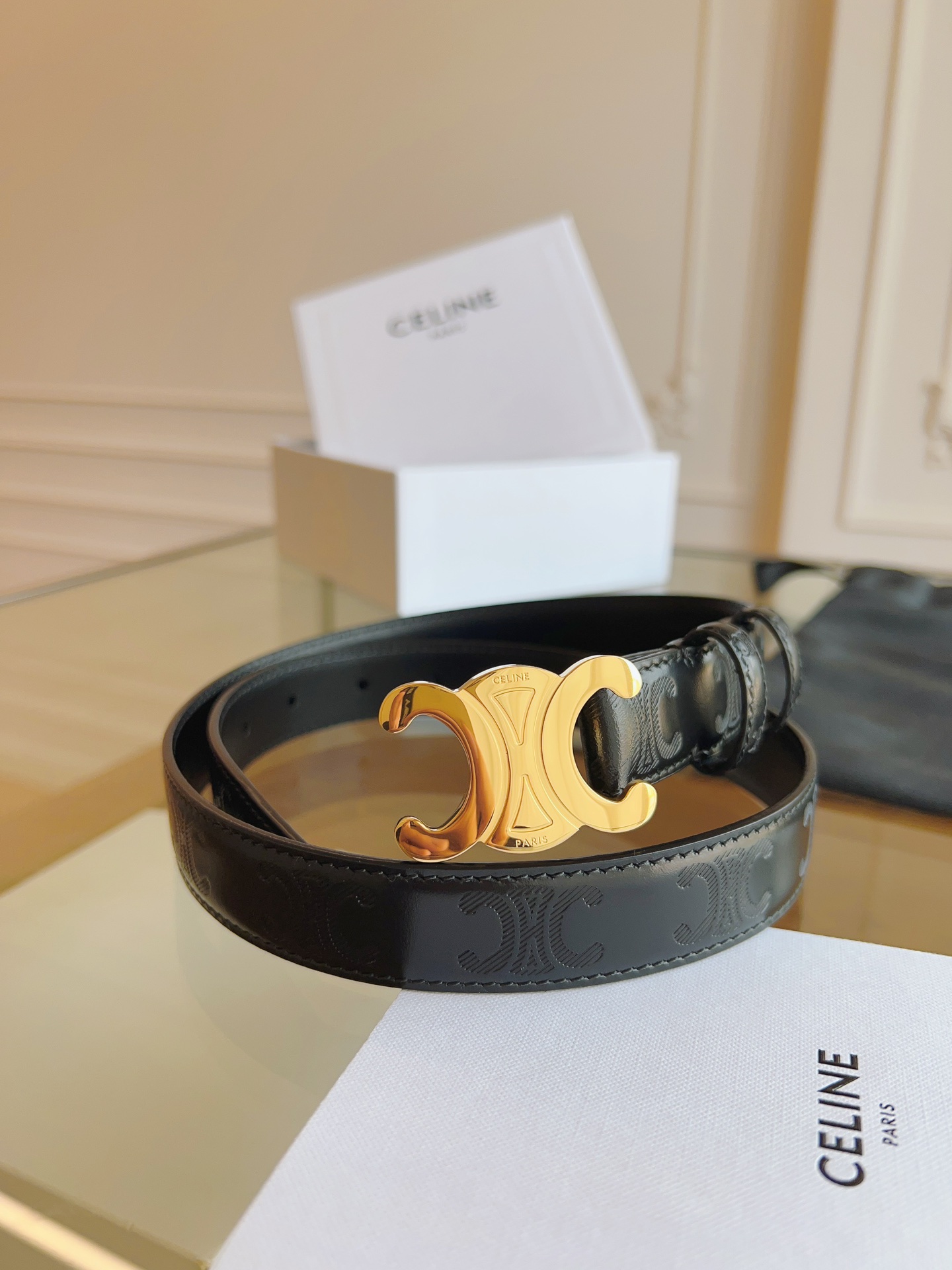 셀린느 Celine 웨스턴 벨트 빈티지 Western Belt in Vintage 25mm