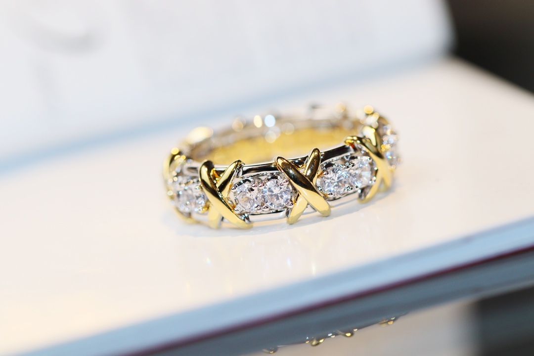 티파니 Tiffany&Co Schlumberger 식스틴 스톤 반지