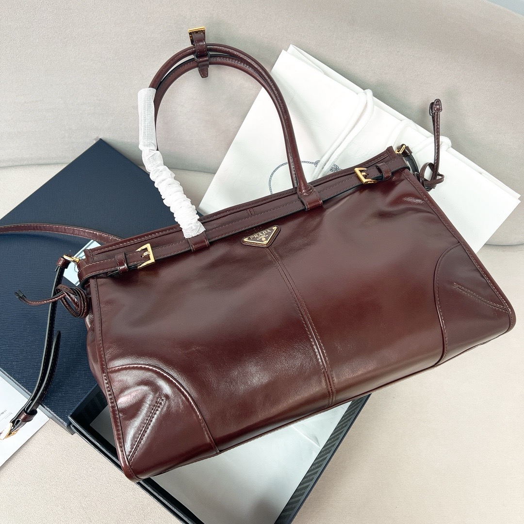 프라다 Prada 1BA433 LuxSoft 탑 핸들백 38CM