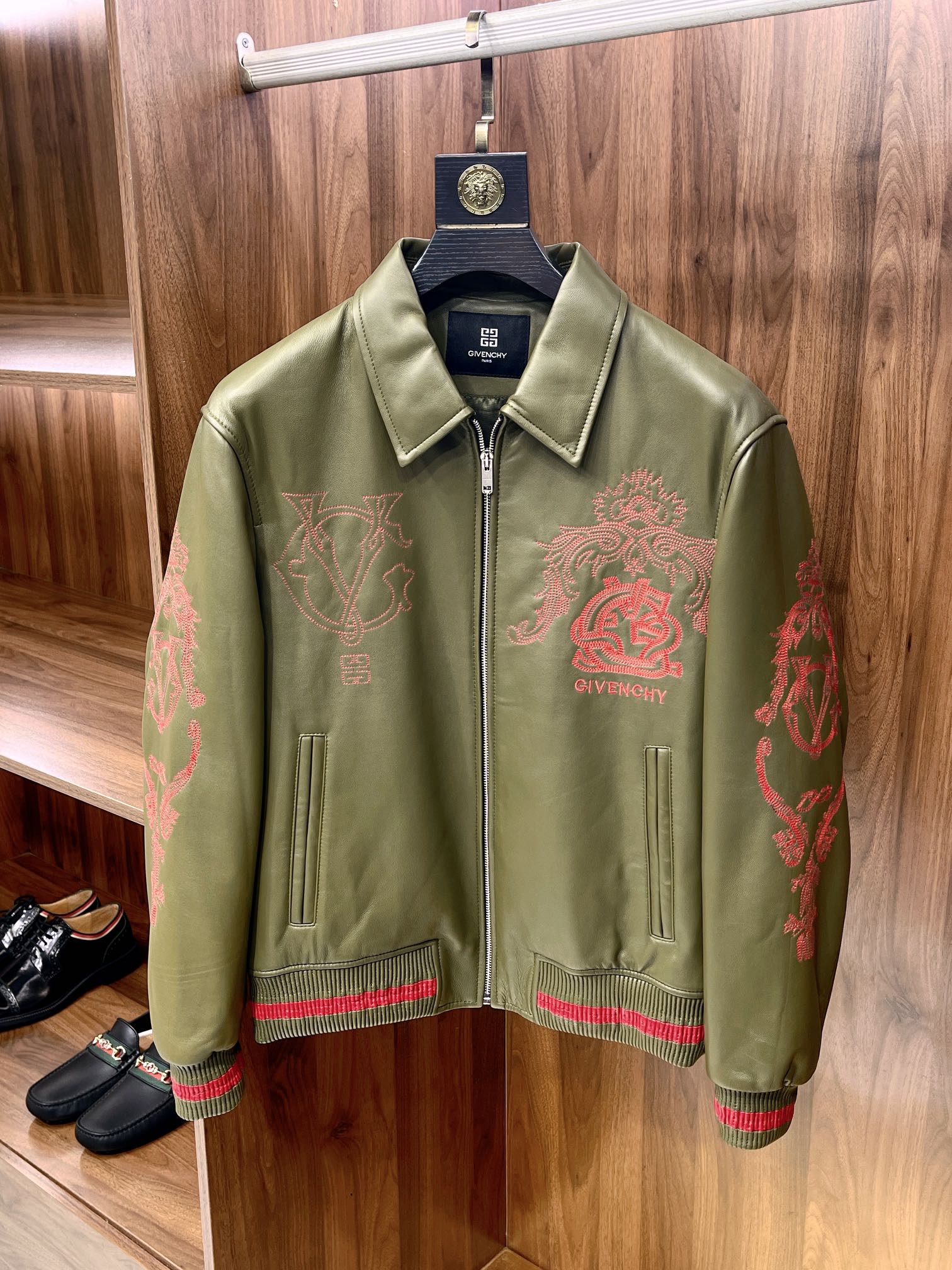 지방시 Givenchy 레더 재킷