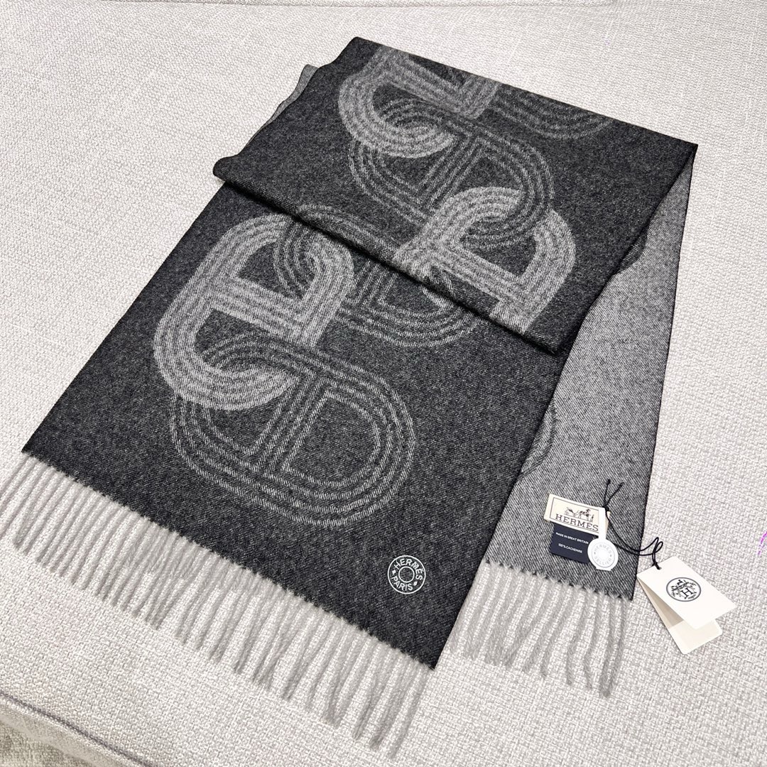 에르메스 Hermes  스카프 캐시미어 160×40CM