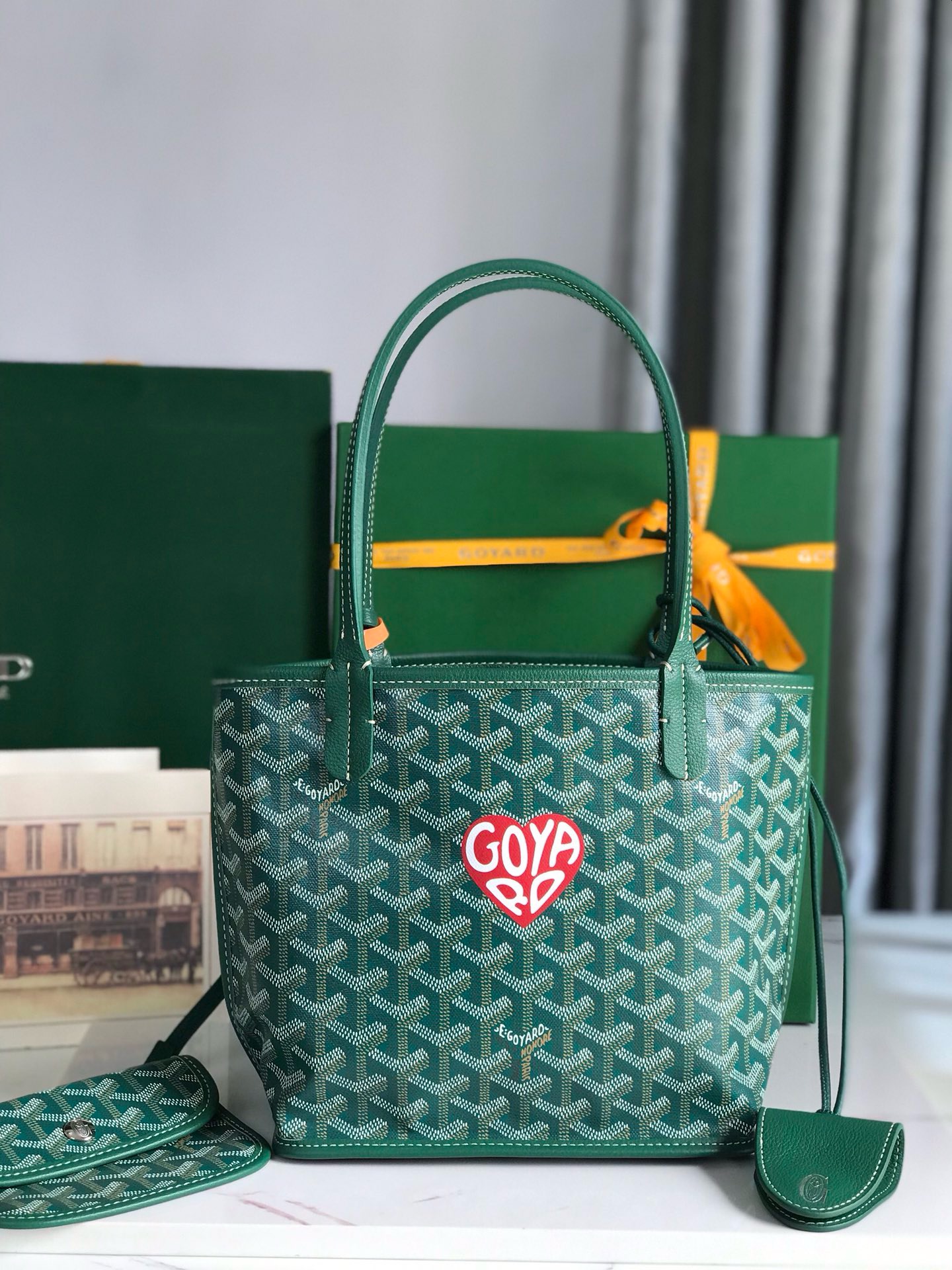 고야드 Goyard Anjou Mini 토트 백 28CM