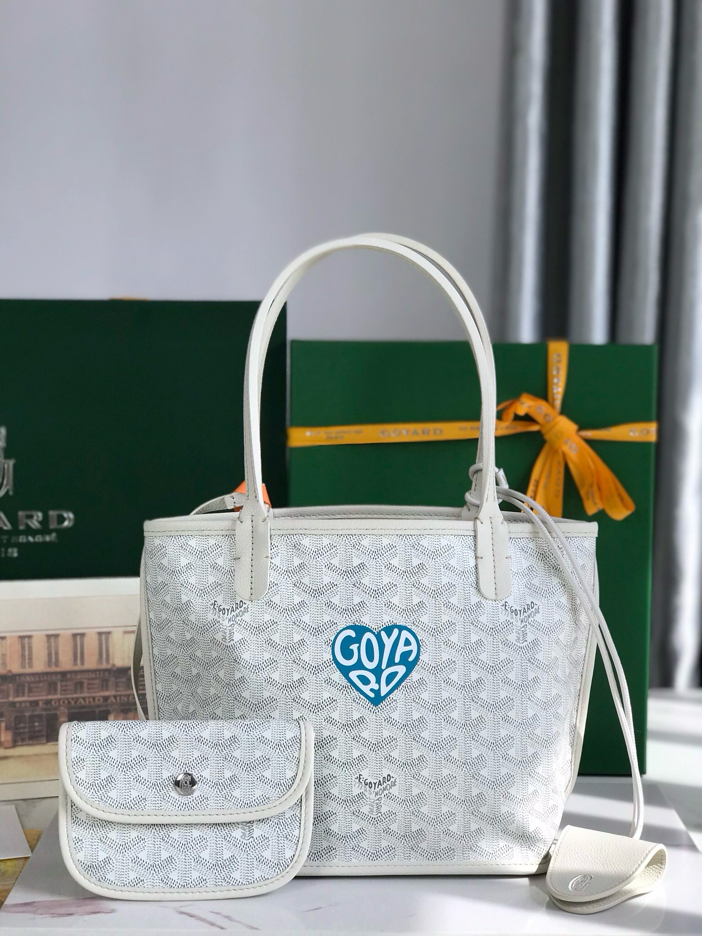 고야드 Goyard Anjou Mini 토트 백 28CM