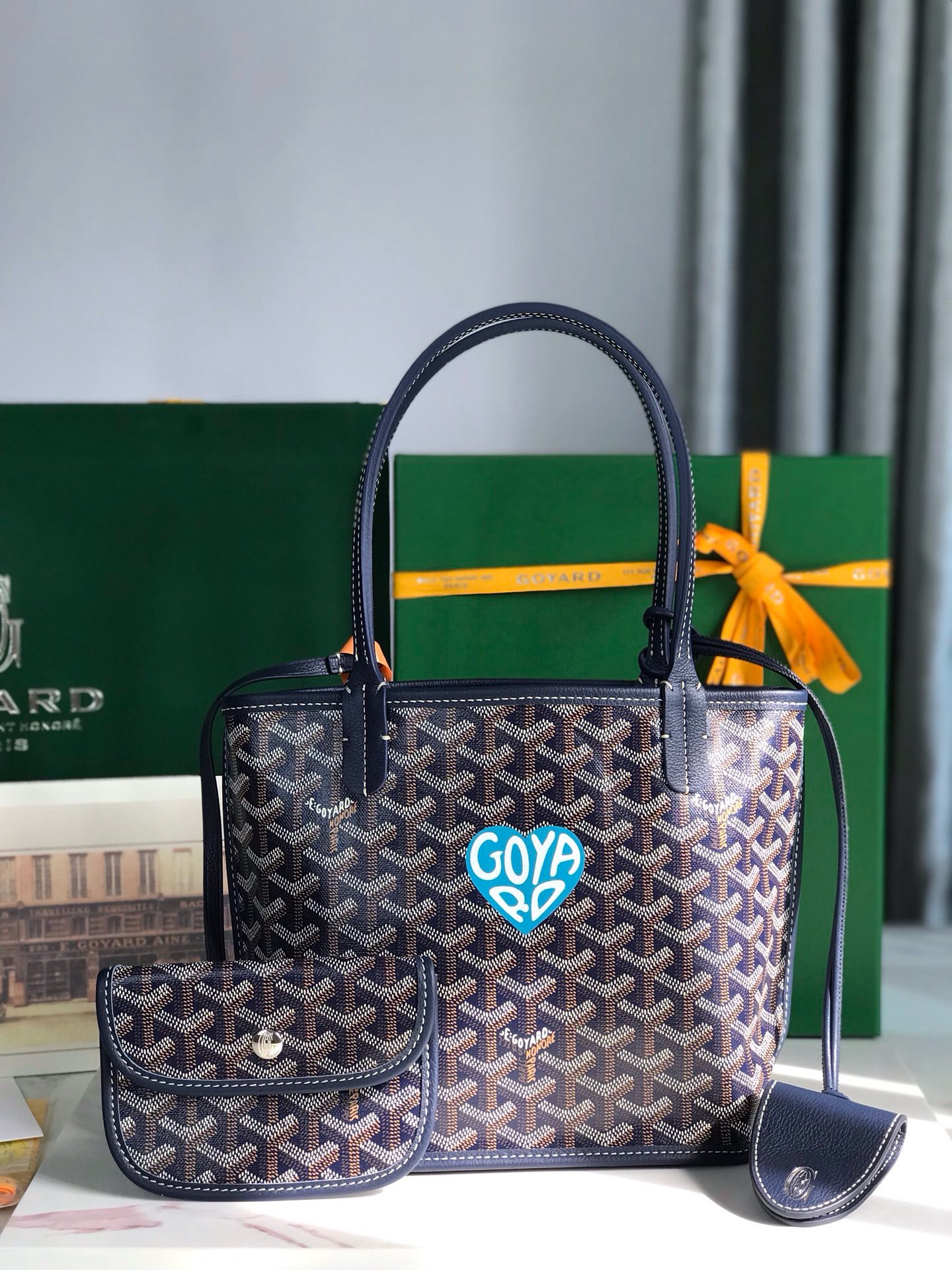 고야드 Goyard Anjou Mini 토트 백 28CM