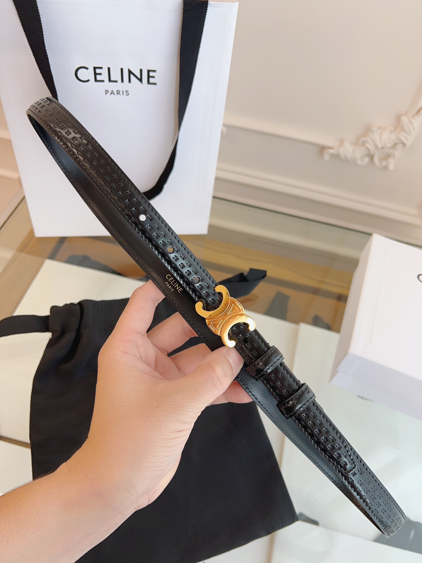 셀린느 CELINE 벨트 18mm