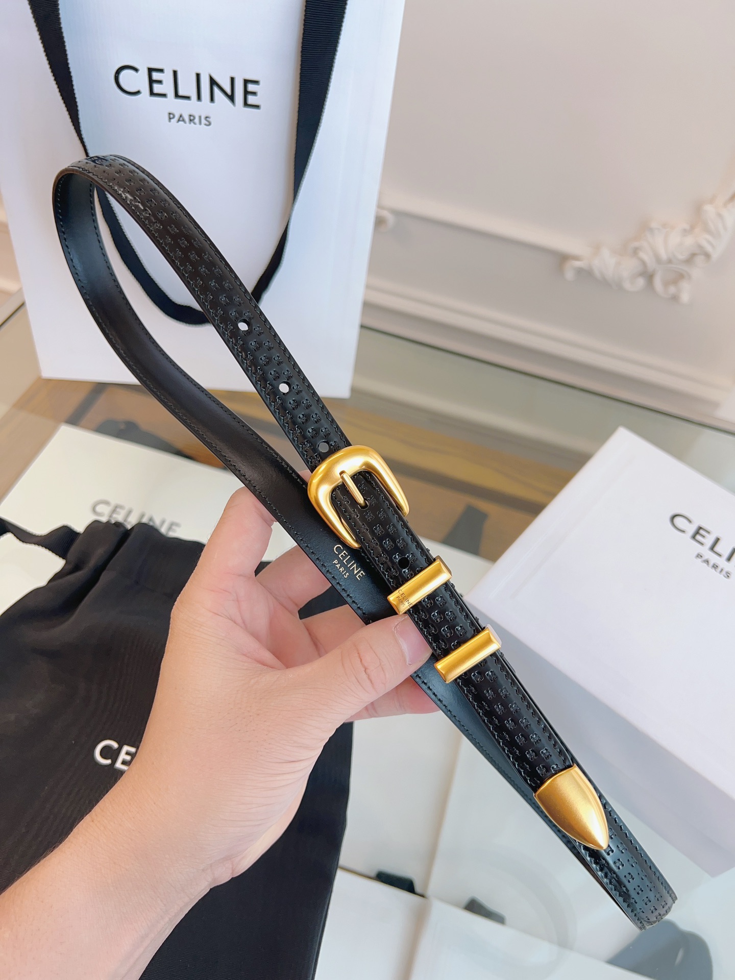 셀린느 CELINE 벨트 18mm