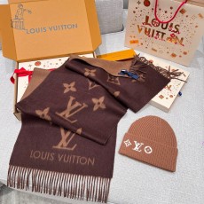 루이비통 Louis Vuitton M78125 REYKJAVIK 레이캬비크 스카프 S00 다크 브라운 191×45CM