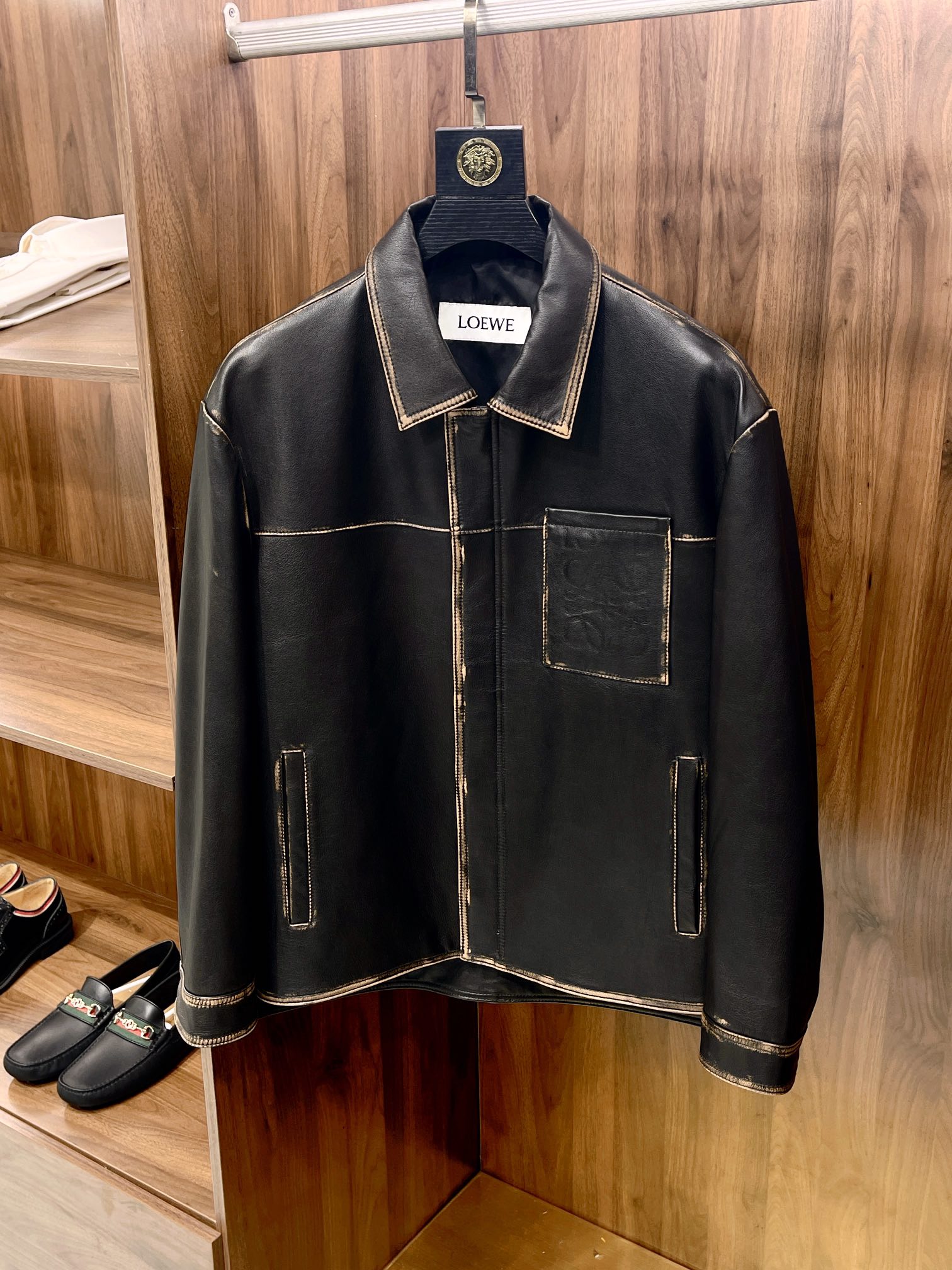 로에베 LOEWE 레더 재킷