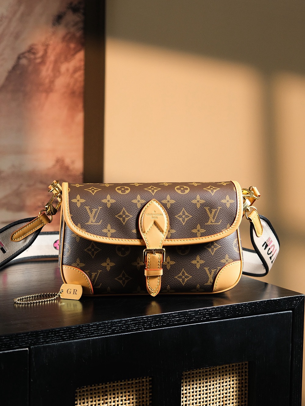 【GR】루이비통 Louis Vuitton M45985 Diane 다이앤 모노그램 블랙 24CM