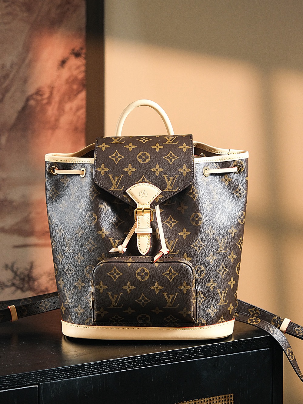 【GR】루이비통 Louis Vuitton M11198 Montsouris 몽수리 PM 모노그램 28CM