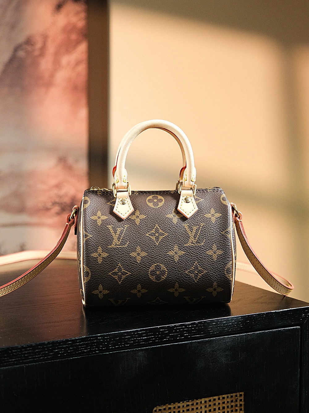 【GR】루이비통 Louis Vuitton M61252 Nano Speedy 나노 스피디 모노그램 16CM