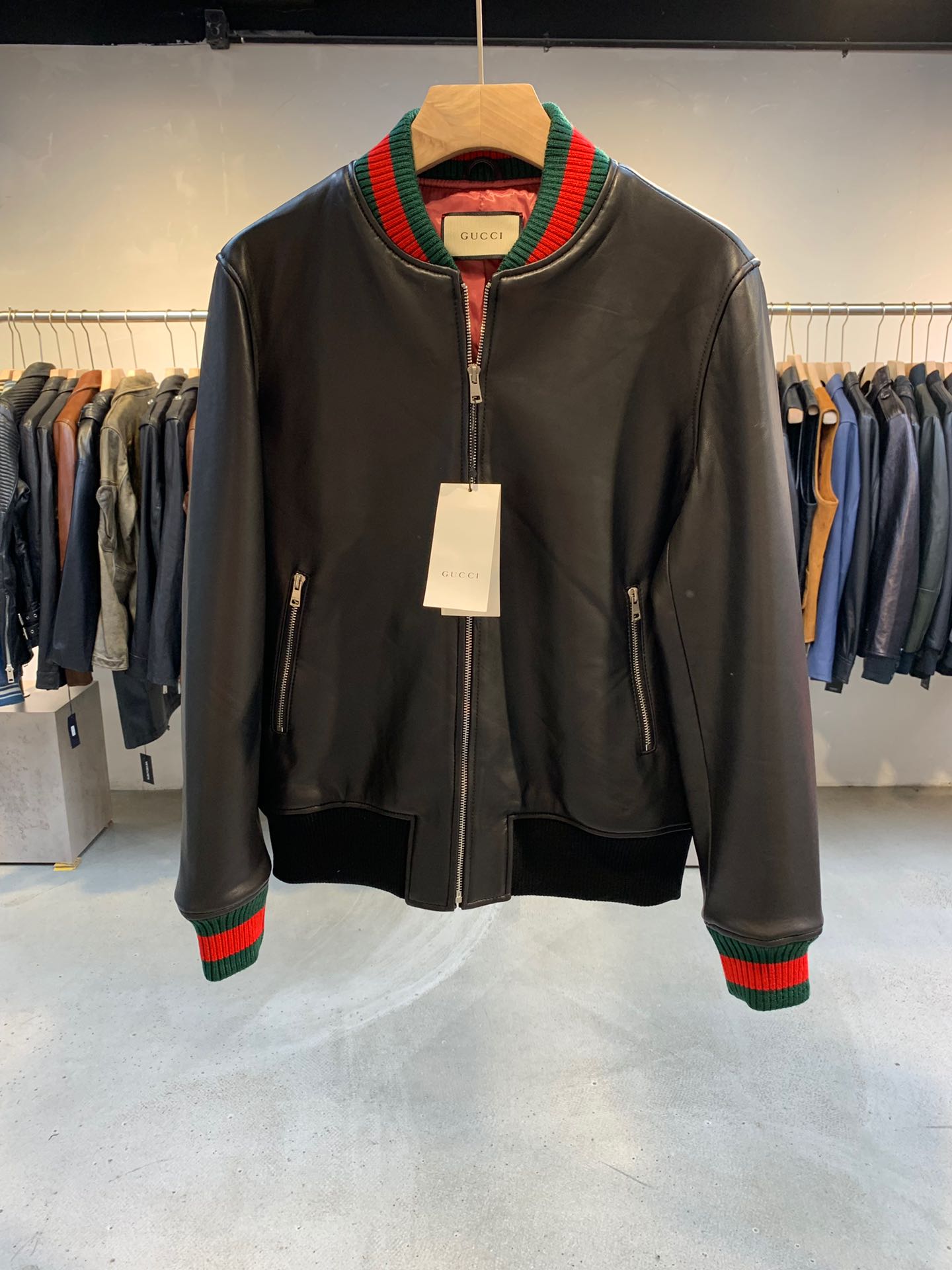 구찌 Gucci 레더 자켓