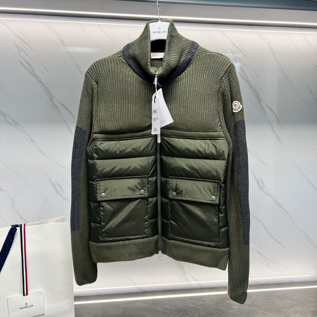 몽클레어 Moncler cardigan 트리콧 니트 패딩 재킷