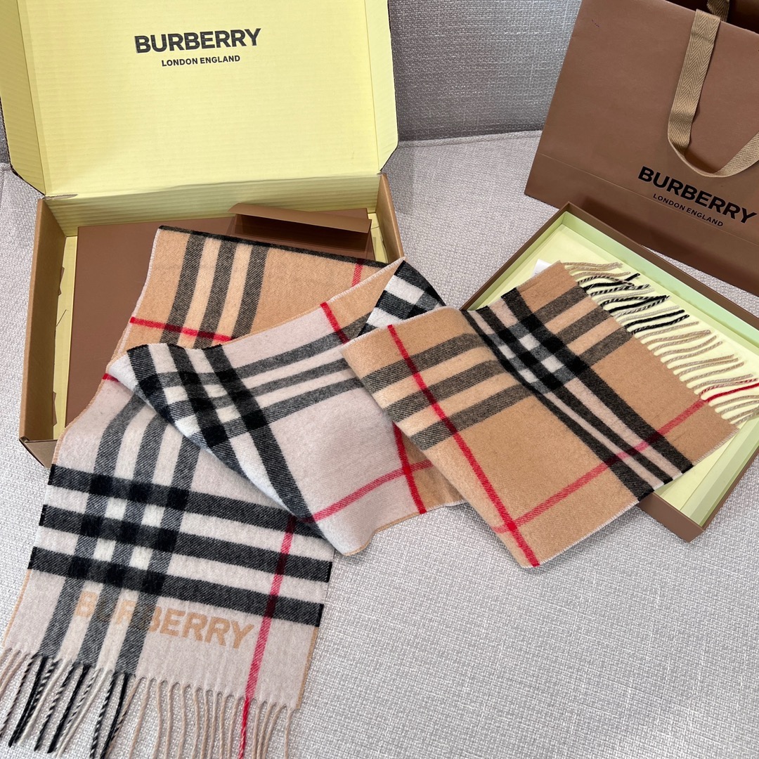 버리 Burberry 스카프 캐시미어 168×30CM