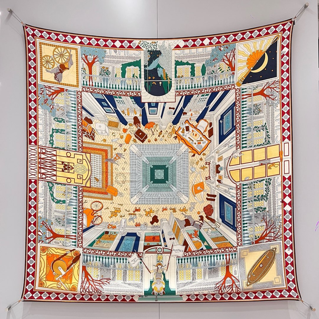 에르메스 Hermes 숄 136×137CM