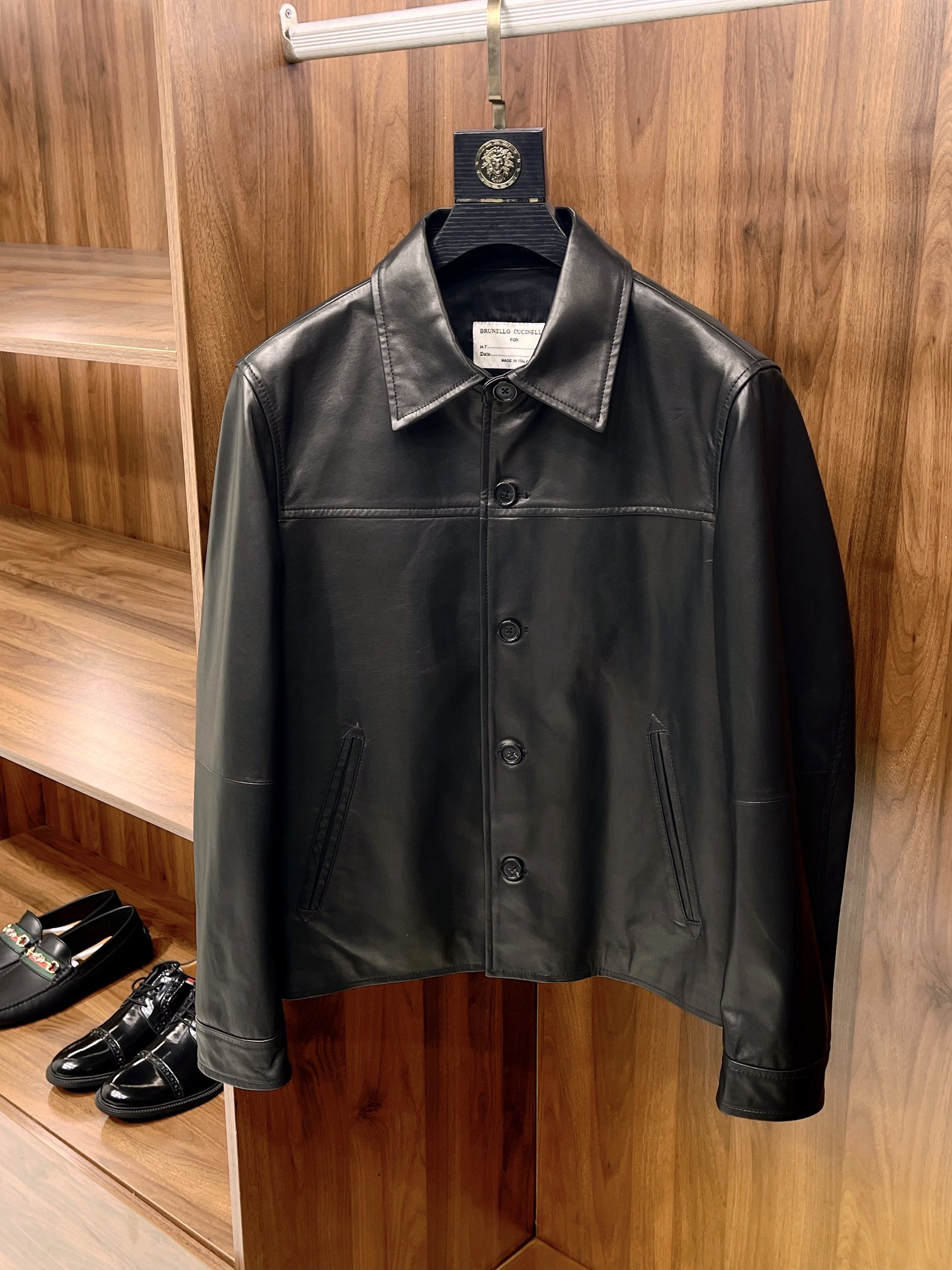브루넬로 쿠치넬리 Brunello Cucineli 레더 재킷
