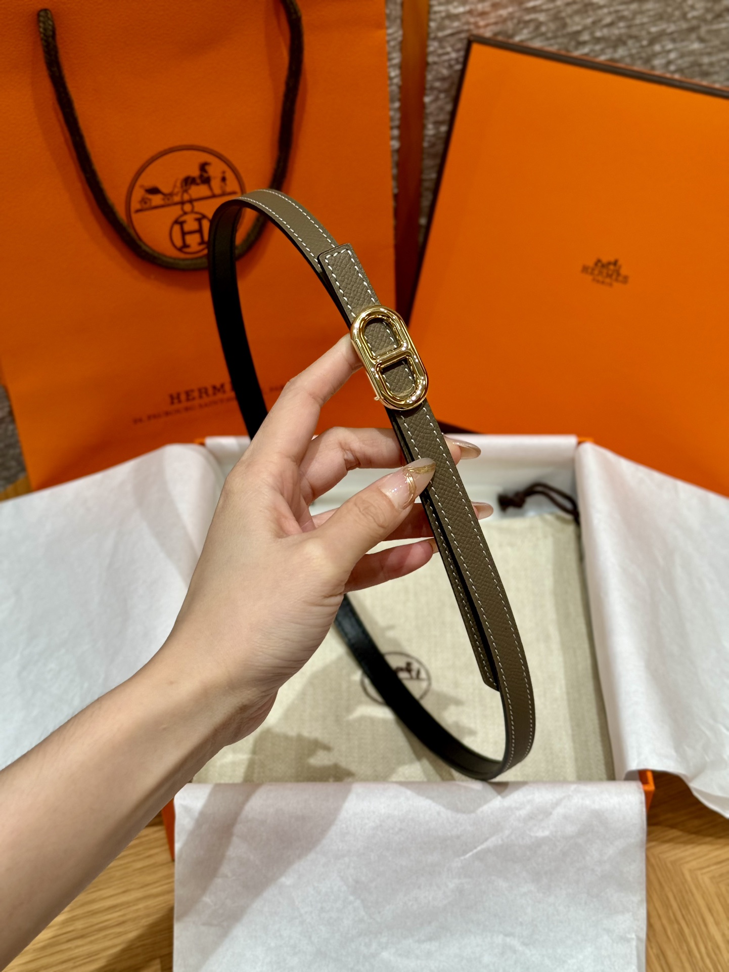 에르메스 Hermes Maillon 벨트 13mm