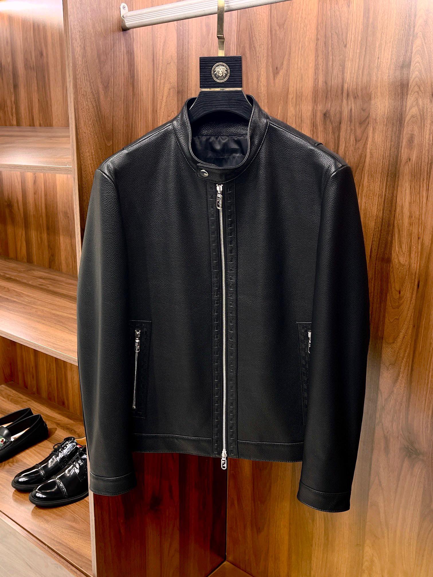 펜디 FENDI 레더자켓