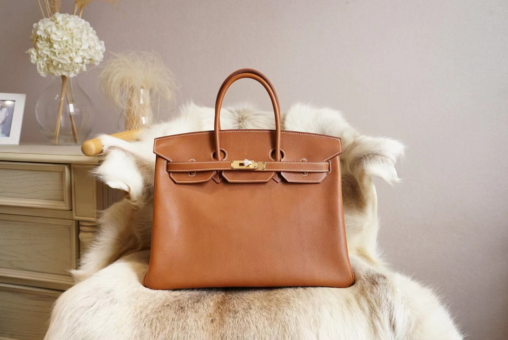 에르메스 Hermes Birkin 35 Barenia