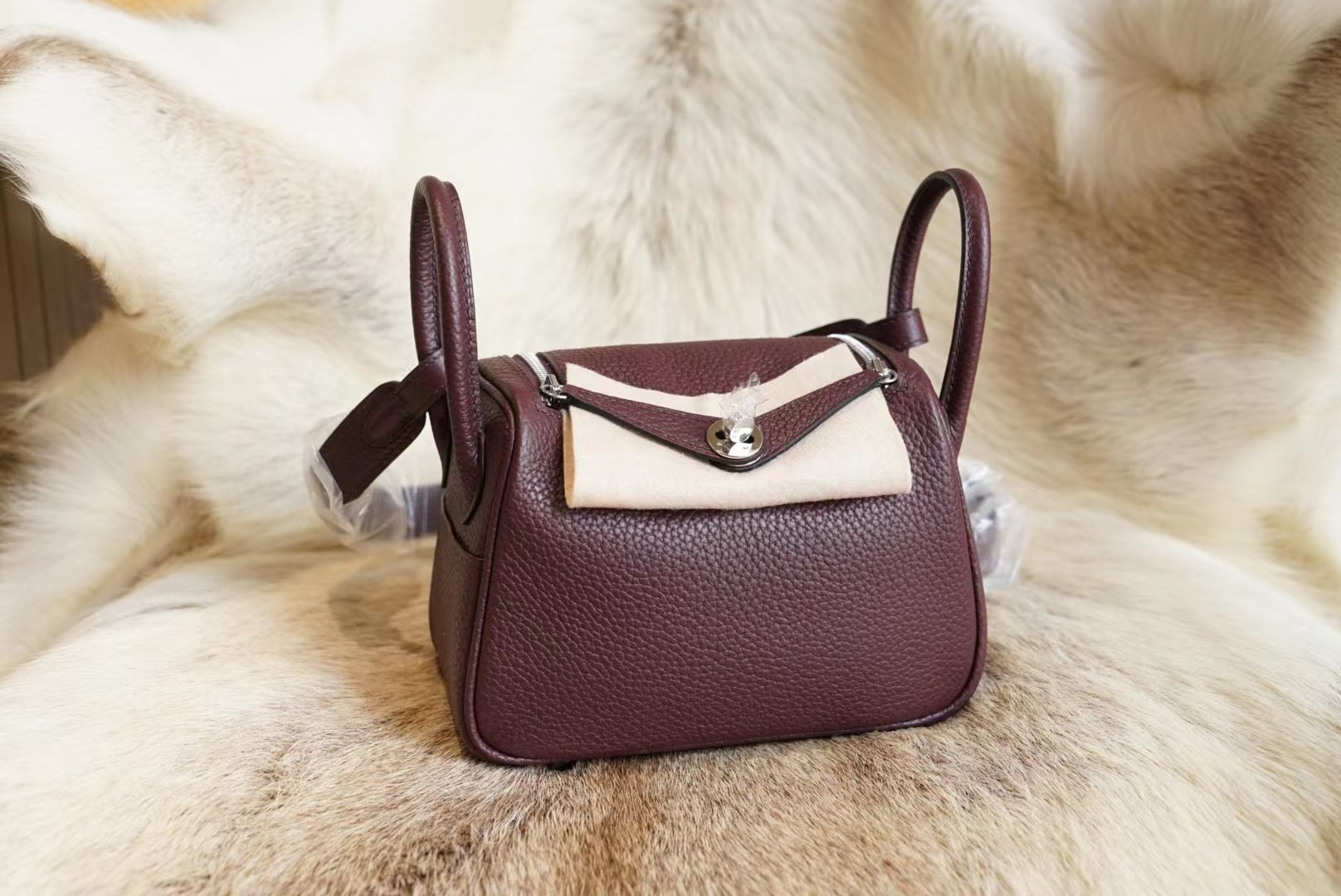 에르메스 Hermes Mini Lindy clemence