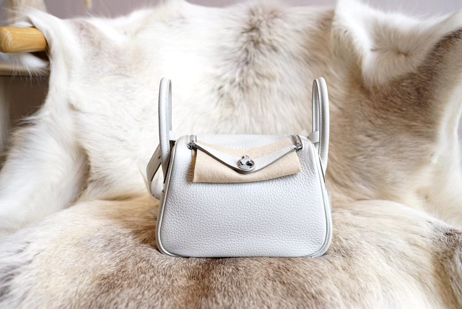 에르메스 Hermes Mini Lindy clemence