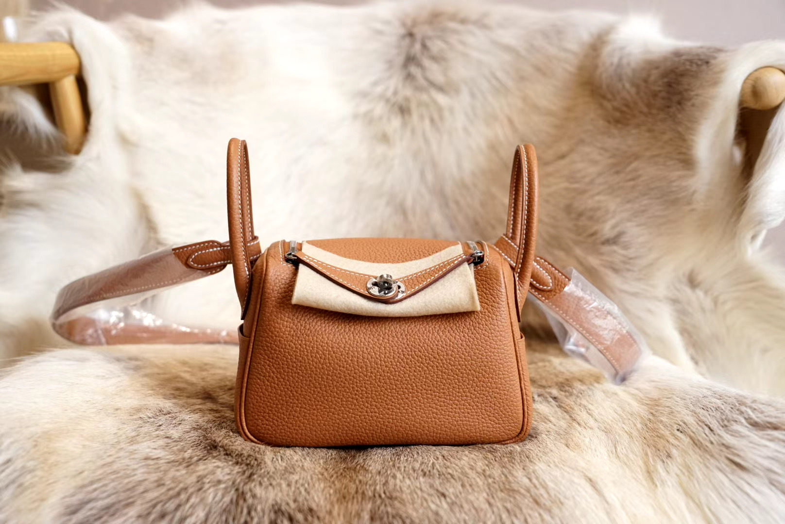 에르메스 Hermes Mini Lindy clemence