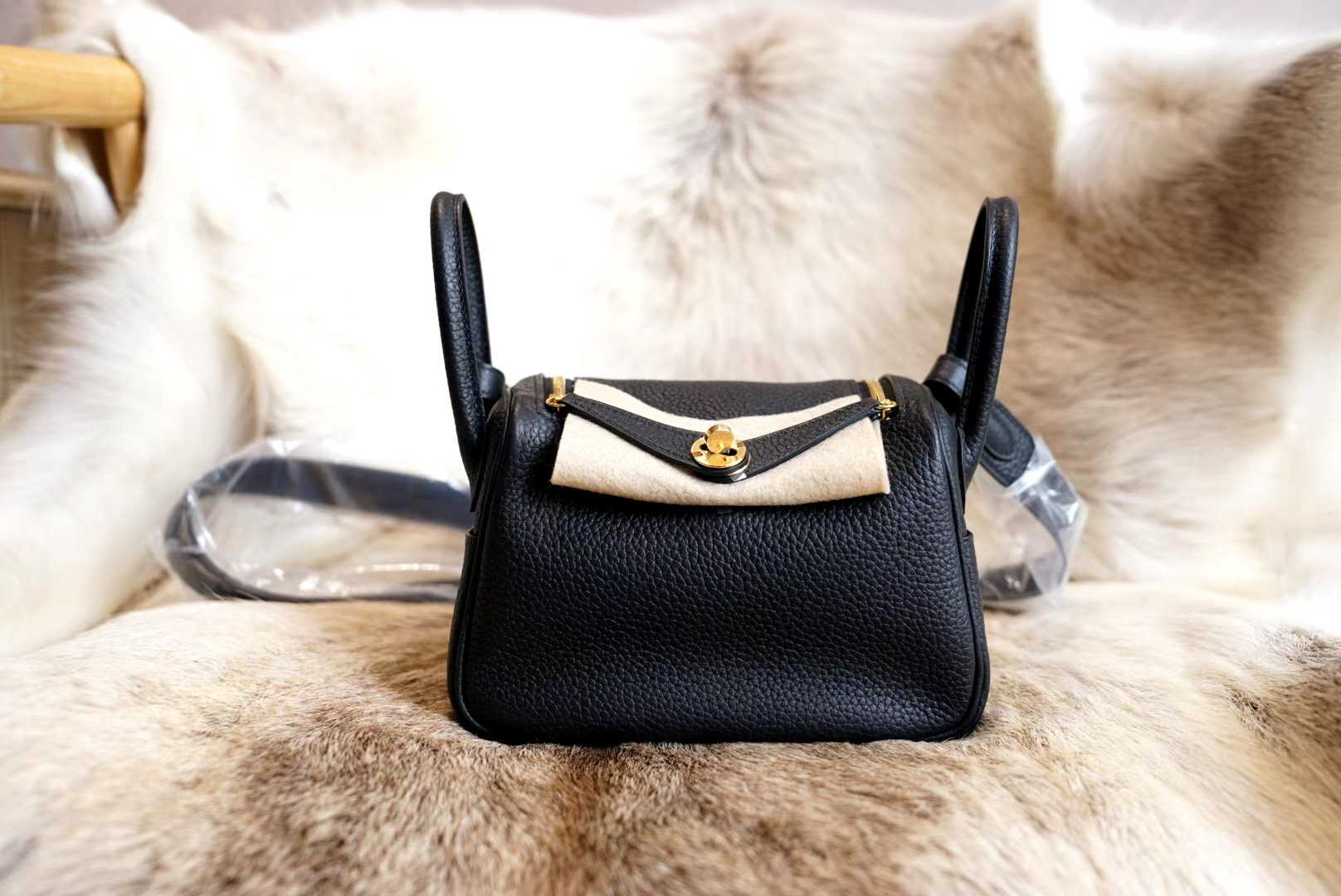 에르메스 Hermes Mini Lindy clemence