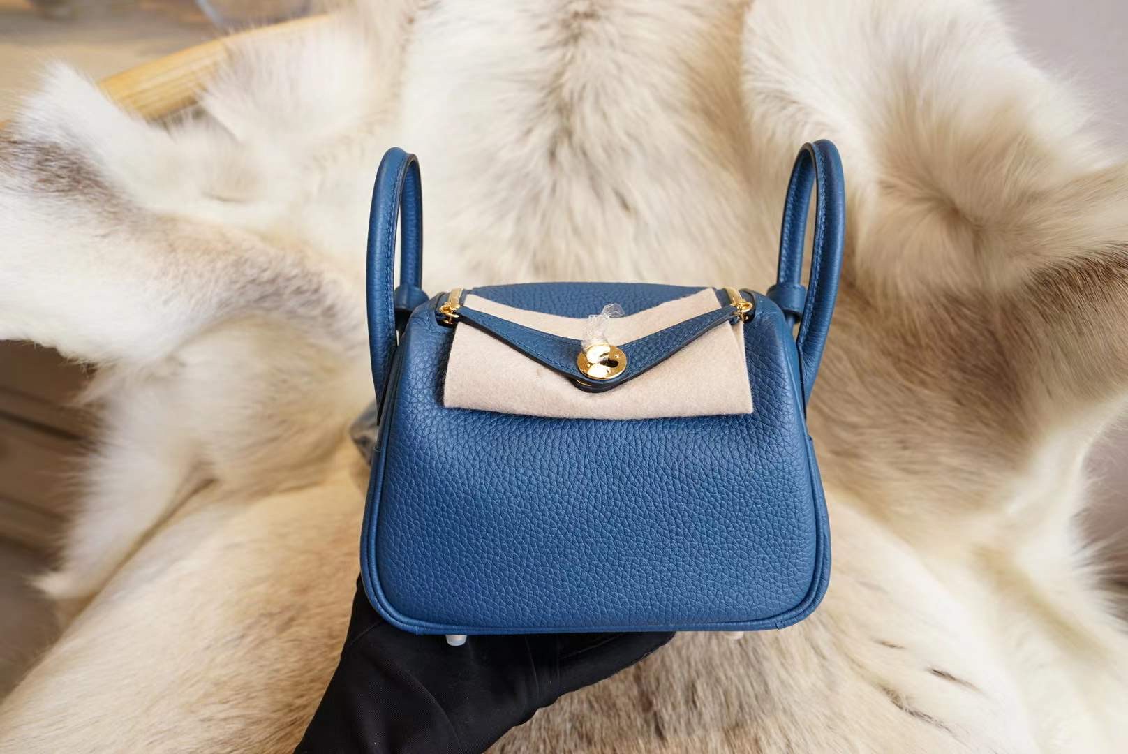 에르메스 Hermes Mini Lindy clemence