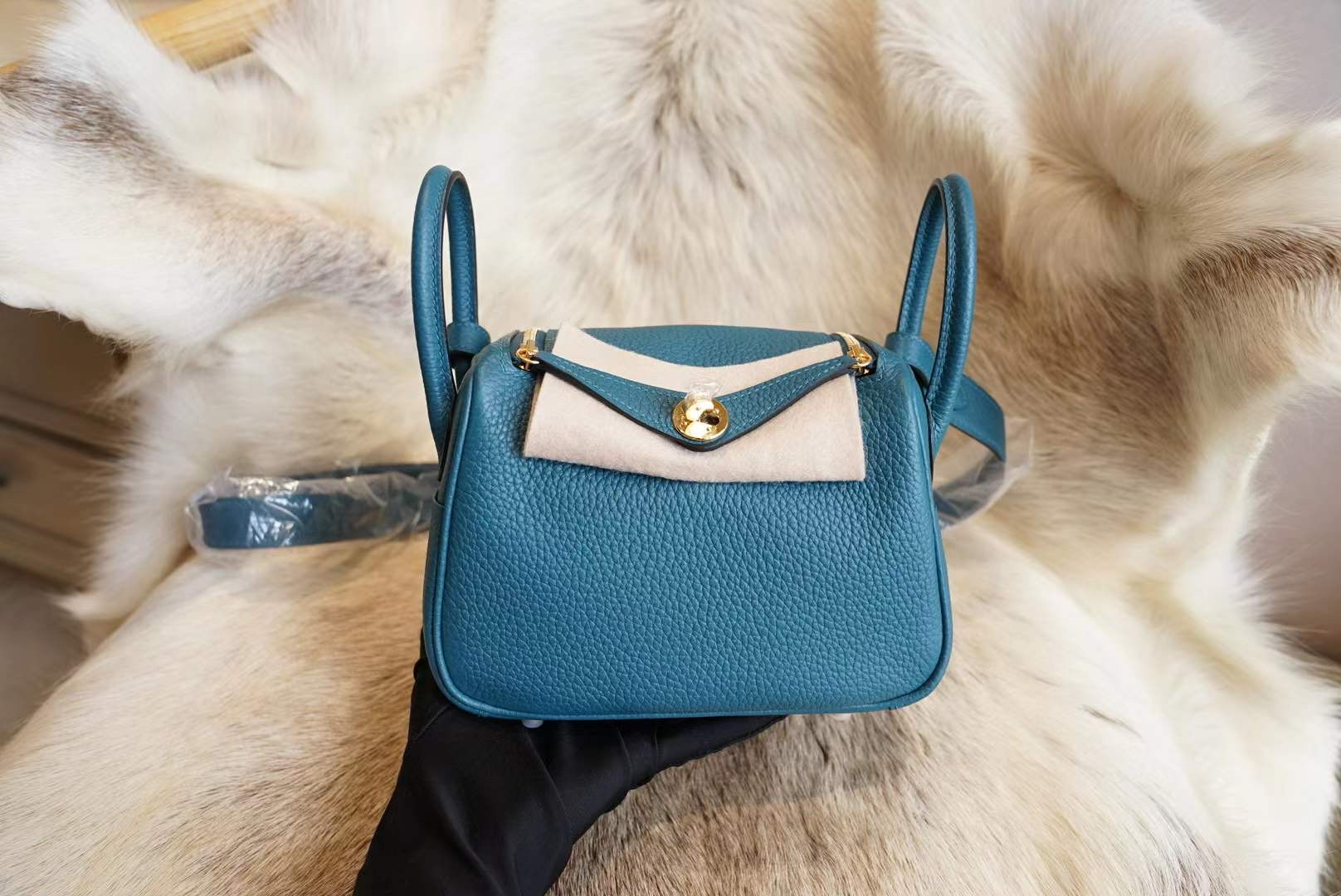 에르메스 Hermes Mini Lindy clemence