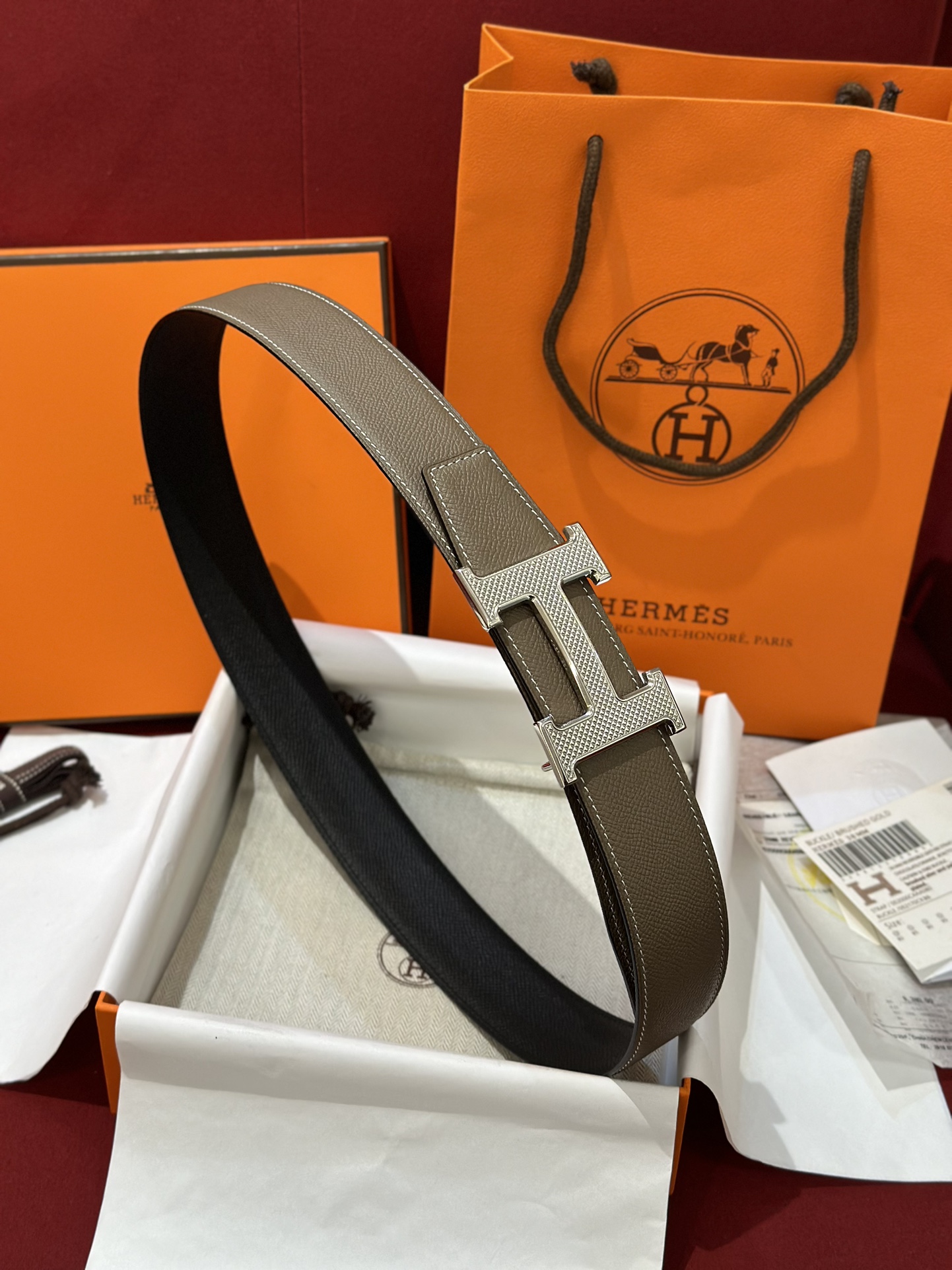 에르메스 Hermes Guillochee 벨트 32mm / 38mm