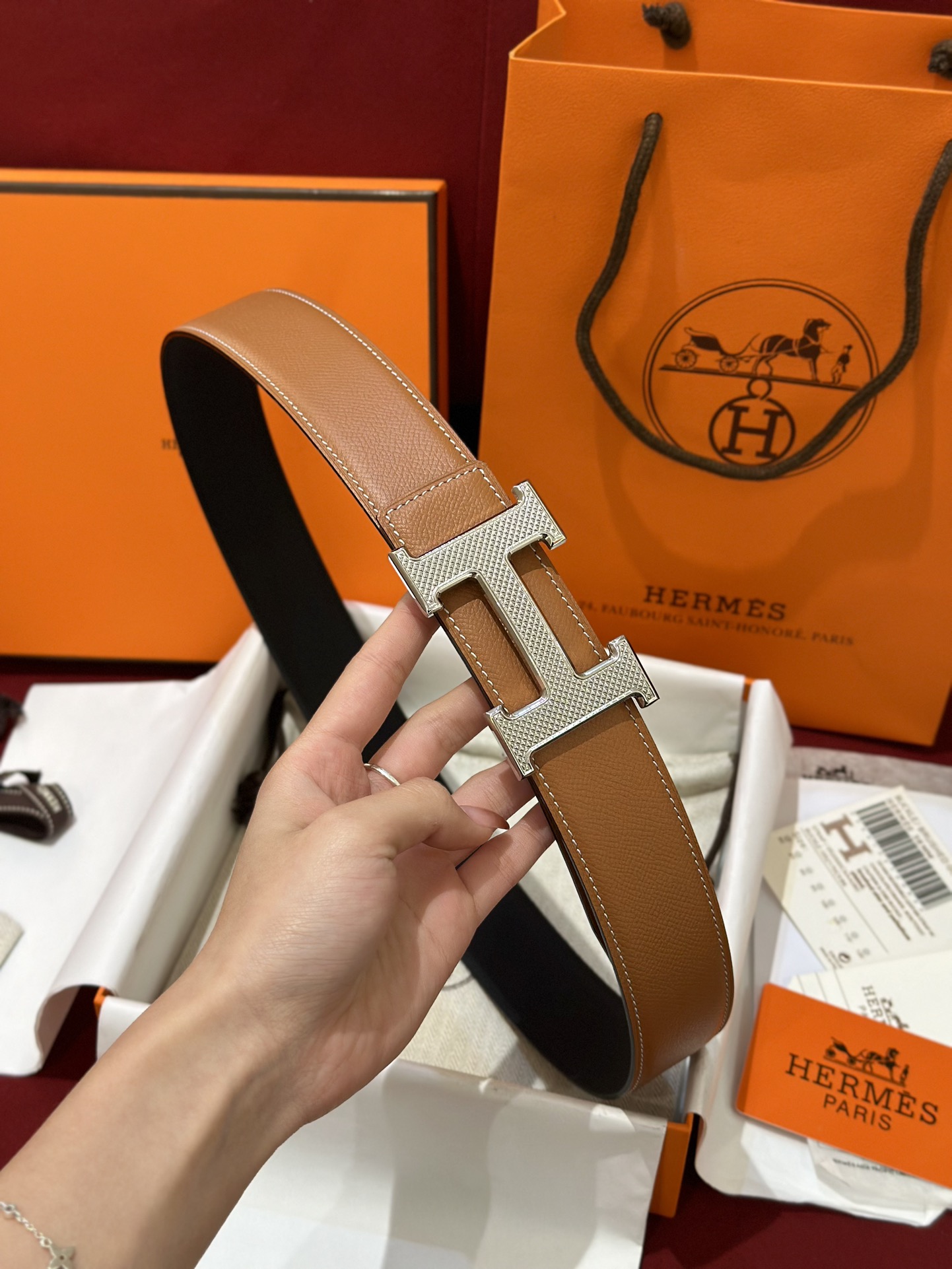 에르메스 Hermes Guillochee 벨트 32mm / 38mm