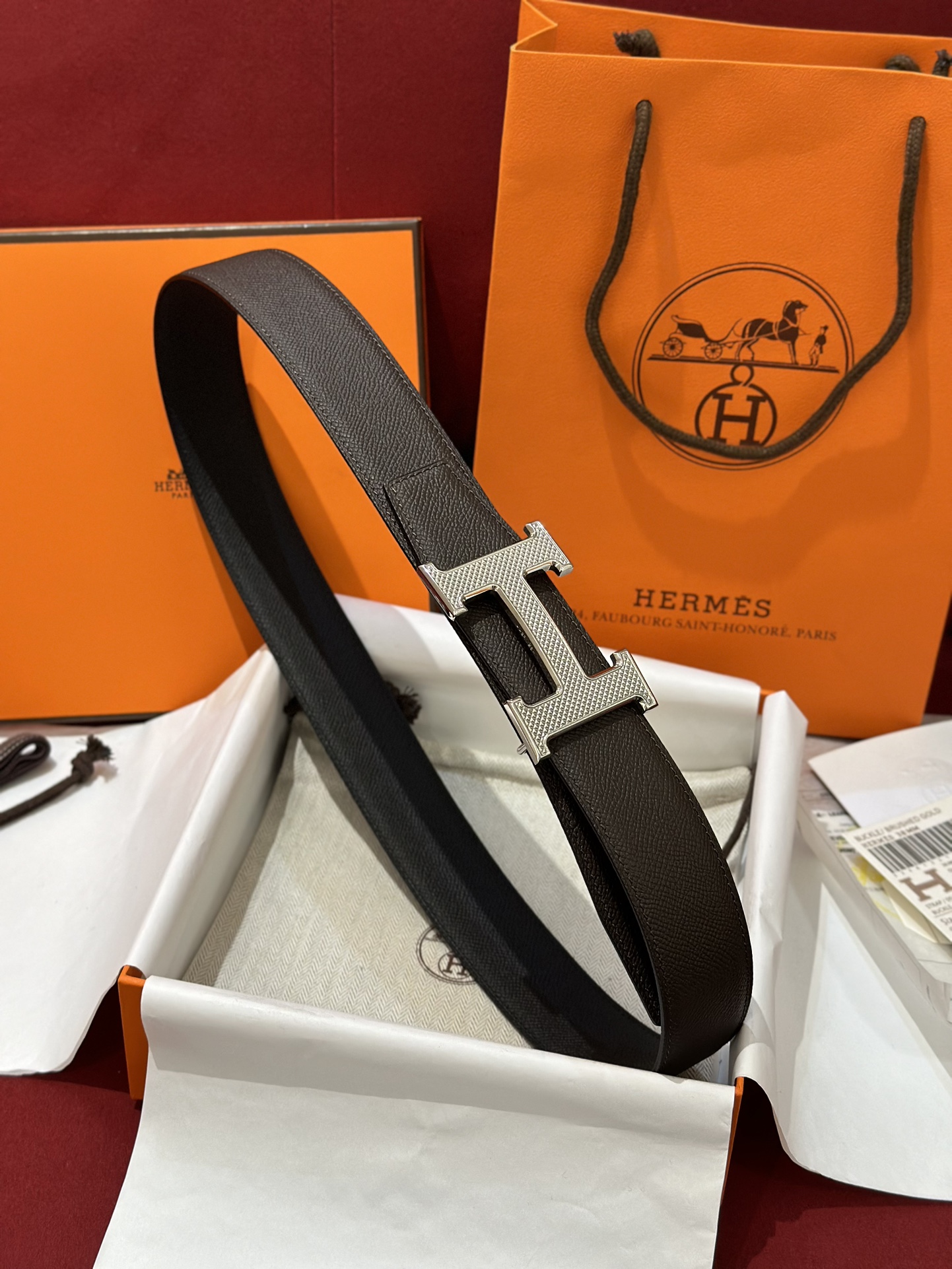 에르메스 Hermes Guillochee 벨트 32mm / 38mm