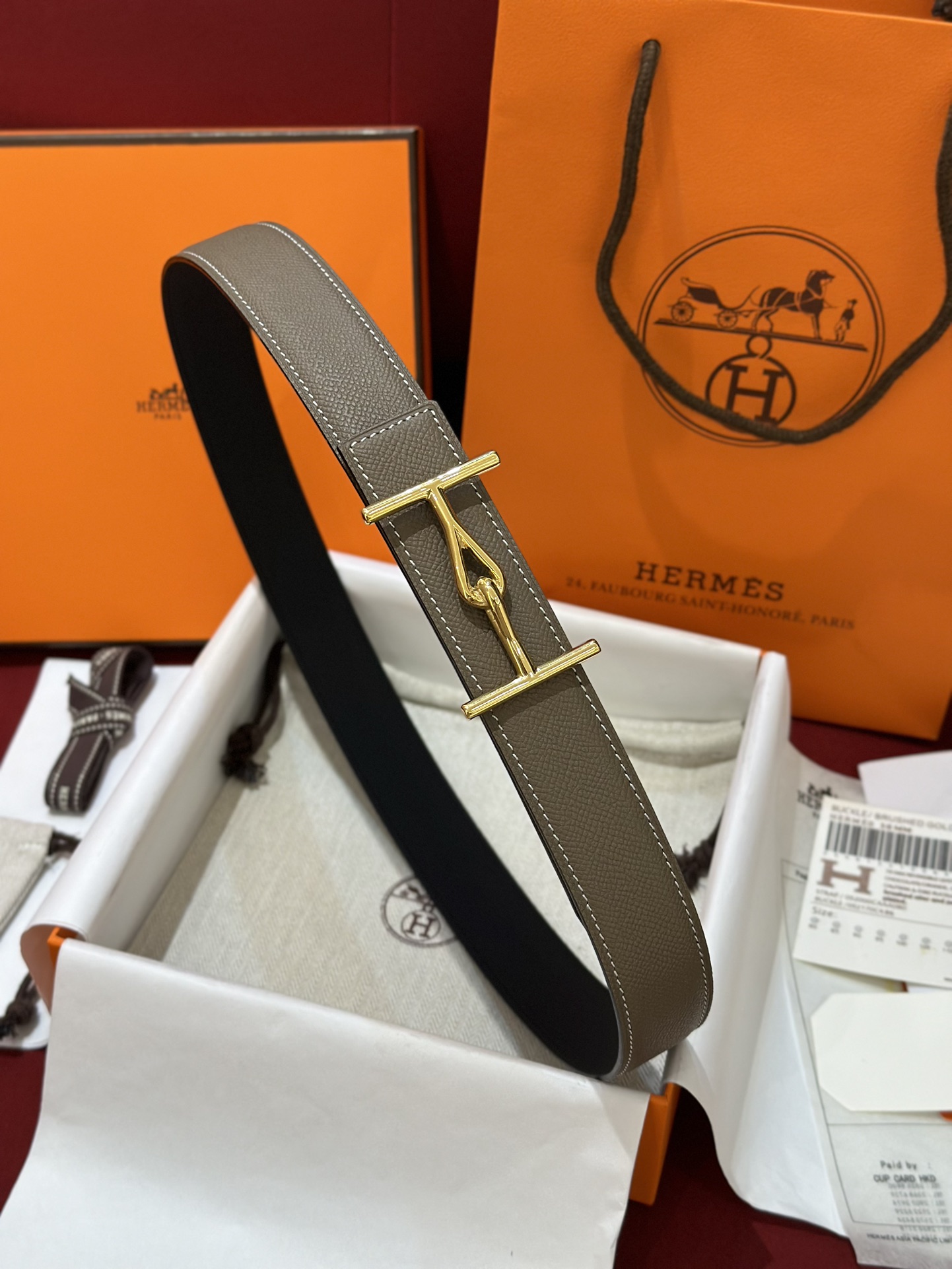 에르메스 Hermes Jumbo 벨트 32mm 38mm