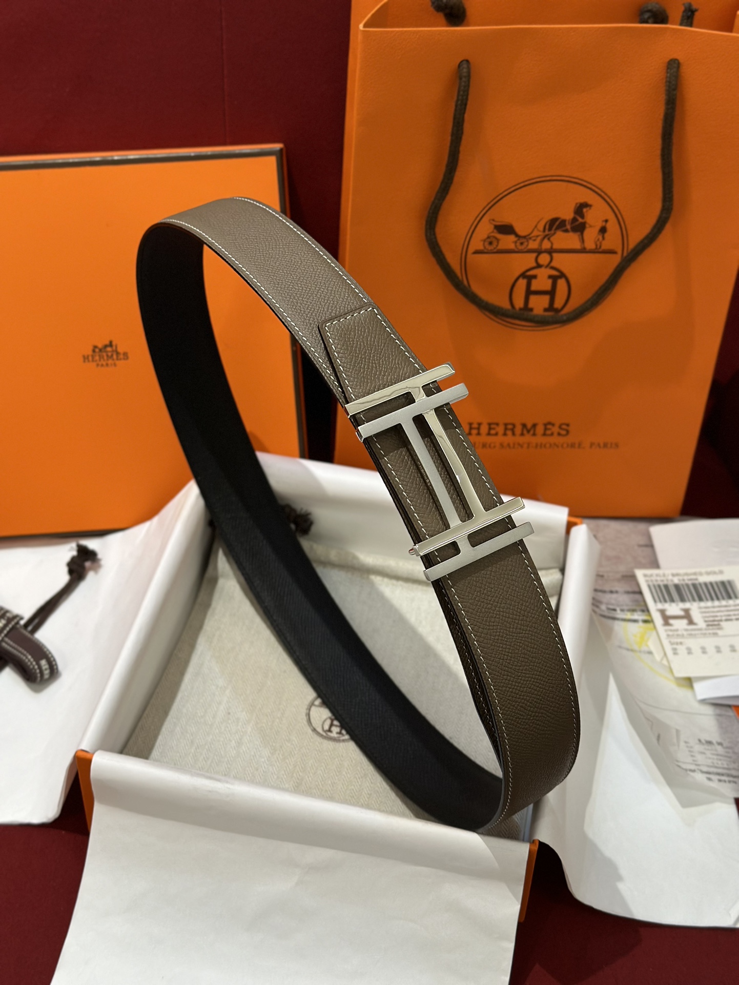 에르메스 Hermes Au Carre 벨트 32mm 38mm