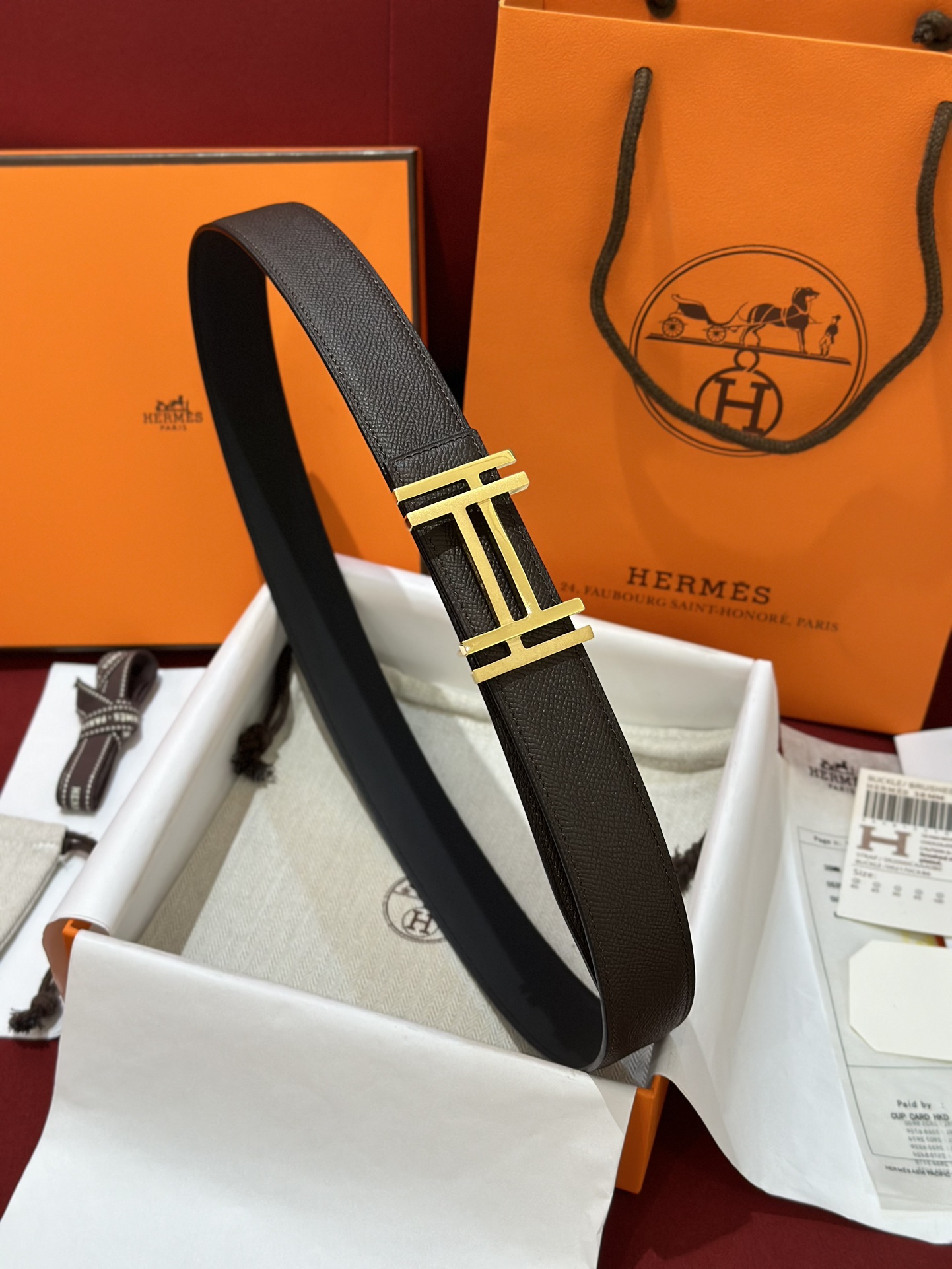 에르메스 Hermes Au Carre 벨트 23mm 38mm